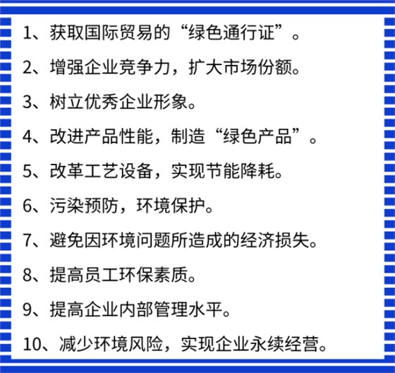  哇！ISO14001認證竟然有這10個好處,你看中了哪一個?