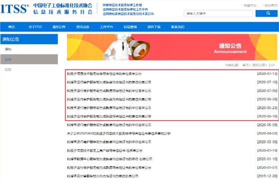 都公示這么多了，你還不知道ITSS現(xiàn)在可以申報認證或年審？