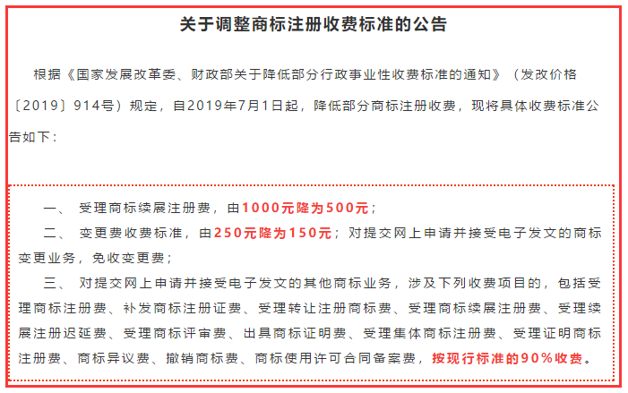 注冊商標成本更低了，你知道嗎？