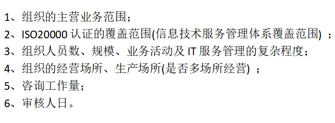 2022年做ISO20000認(rèn)證，這些方面會(huì)涉及費(fèi)用哦！